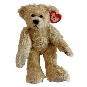 Ty Vintage Classic Tan Gordon Shaggy Teddy Bear Movable Limbs 13"